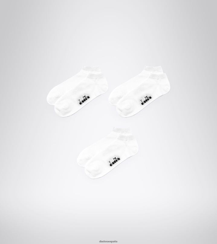 Pack de 3 calcetines u.invisibles 8T8H4Z533 blanco óptico hombres Diadora accesorios