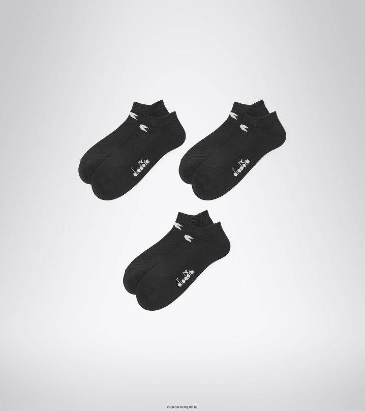 Pack de 3 pares de calcetines u. Quarter 8T8H4Z524 negro hombres Diadora accesorios