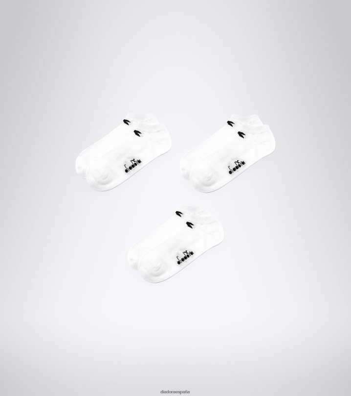Pack de 3 pares de calcetines u. Quarter 8T8H4Z525 blanco óptico hombres Diadora accesorios