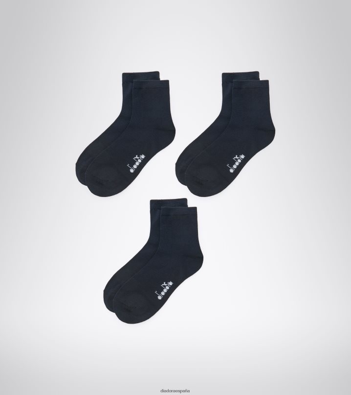 Pack de 3 pares de calcetines u.cuartos 8T8H4Z521 Armada hombres Diadora accesorios