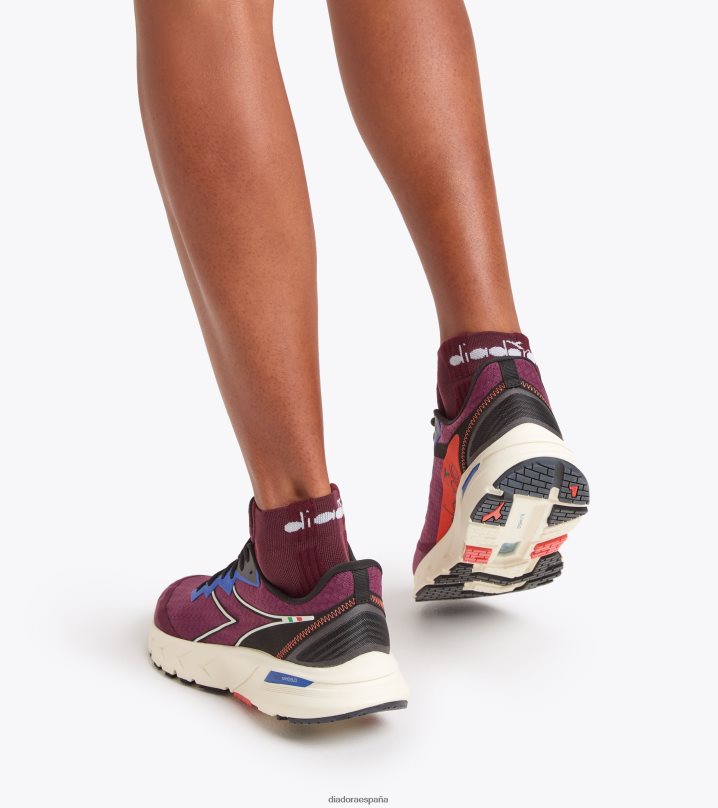 calcetines acolchados 8T8H4Z499 vino de uva violeta hombres Diadora accesorios