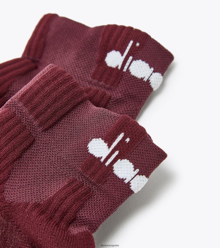 calcetines acolchados 8T8H4Z499 vino de uva violeta hombres Diadora accesorios