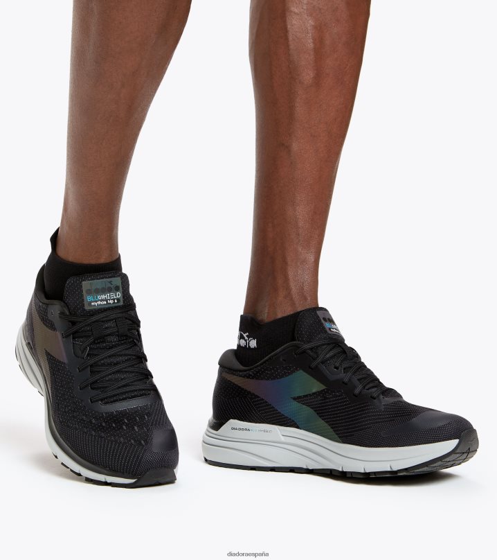 calcetines ligeros de un cuarto 8T8H4Z492 negro hombres Diadora accesorios