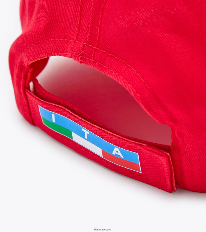 campamento cappellino. italiano 23 8T8H4Z490 tomate rojo hombres Diadora accesorios