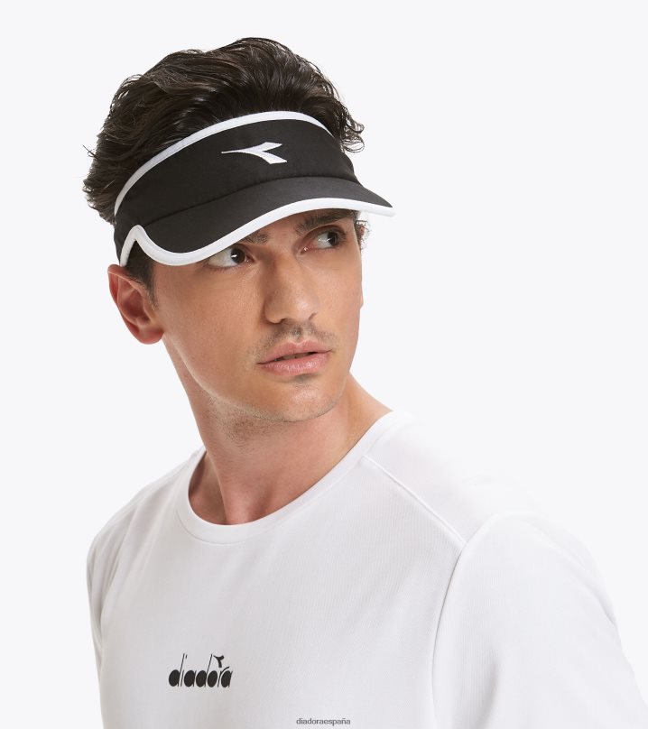 visera 8T8H4Z438 negro/blanco óptico hombres Diadora accesorios