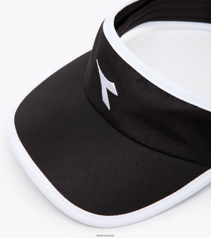 visera 8T8H4Z438 negro/blanco óptico hombres Diadora accesorios