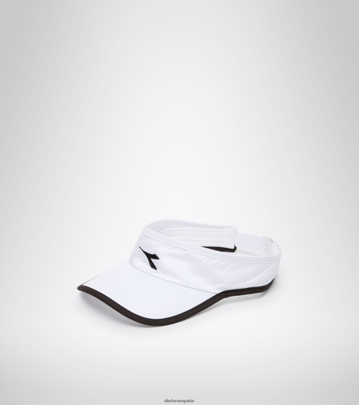 visera 8T8H4Z439 blanco negro hombres Diadora accesorios
