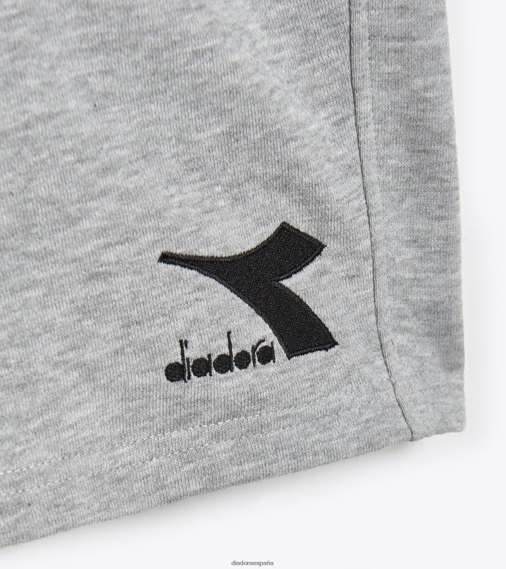 bermuda golpe 8T8H4Z407 melange gris medio claro hombres Diadora vestir