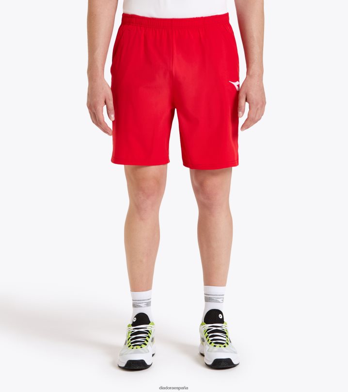 cancha corta 8T8H4Z433 tomate rojo hombres Diadora vestir