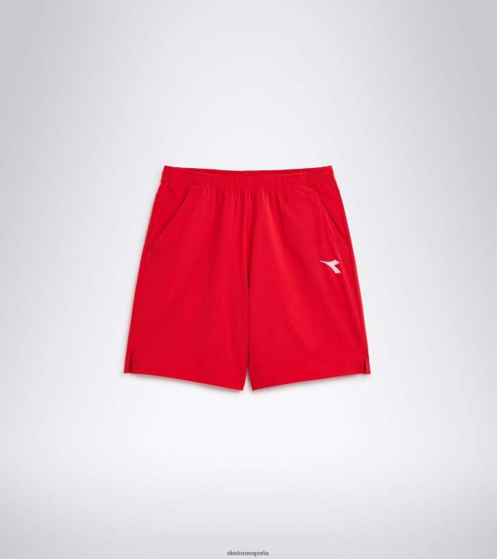 cancha corta 8T8H4Z433 tomate rojo hombres Diadora vestir
