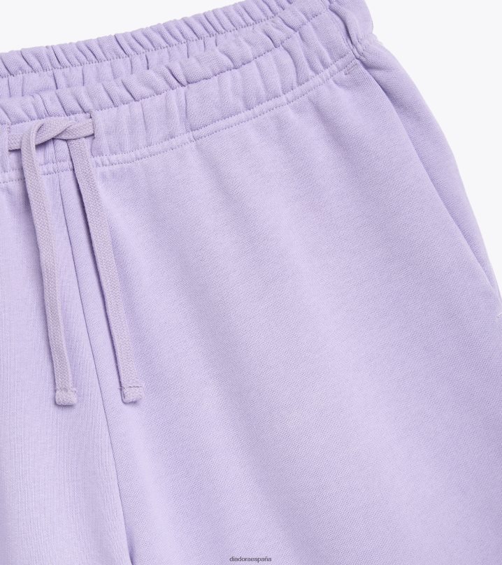 logotipo de bermuda spw 8T8H4Z324 Rosa purpura hombres Diadora vestir