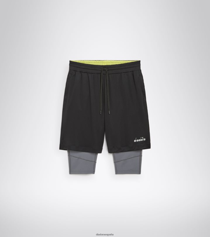 pantalones cortos de poder ser un pie 8T8H4Z273 gris acero hombres Diadora vestir