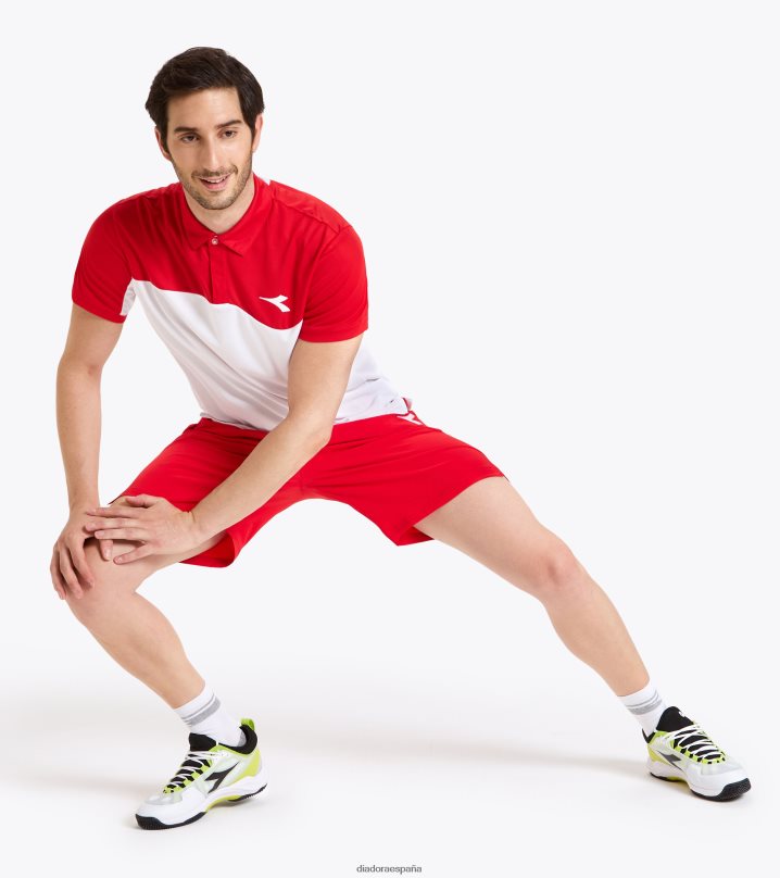 cancha de polo 8T8H4Z423 tomate rojo hombres Diadora vestir