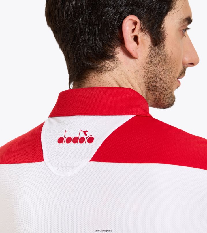 cancha de polo 8T8H4Z423 tomate rojo hombres Diadora vestir