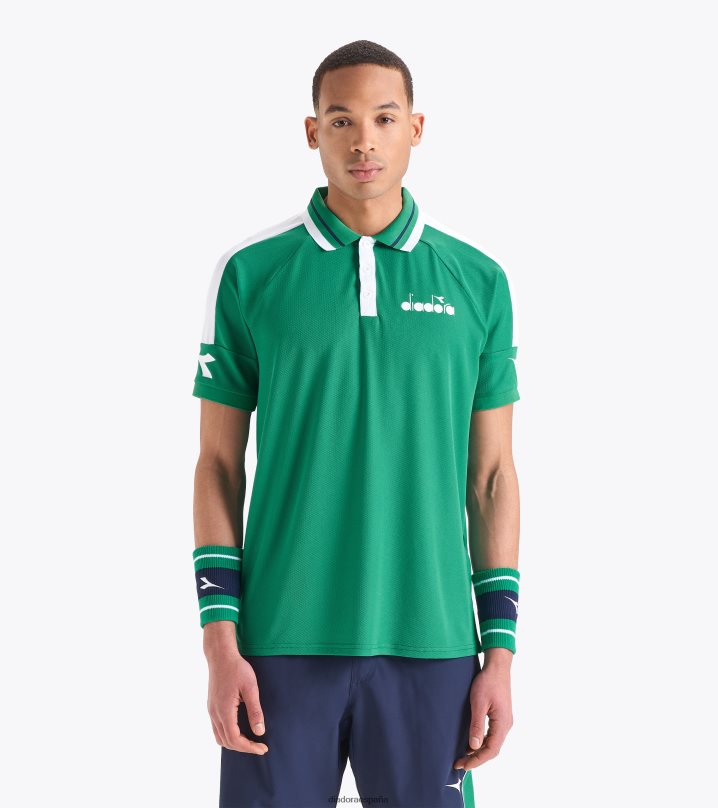 icono de polo ss 8T8H4Z307 golf verde hombres Diadora vestir