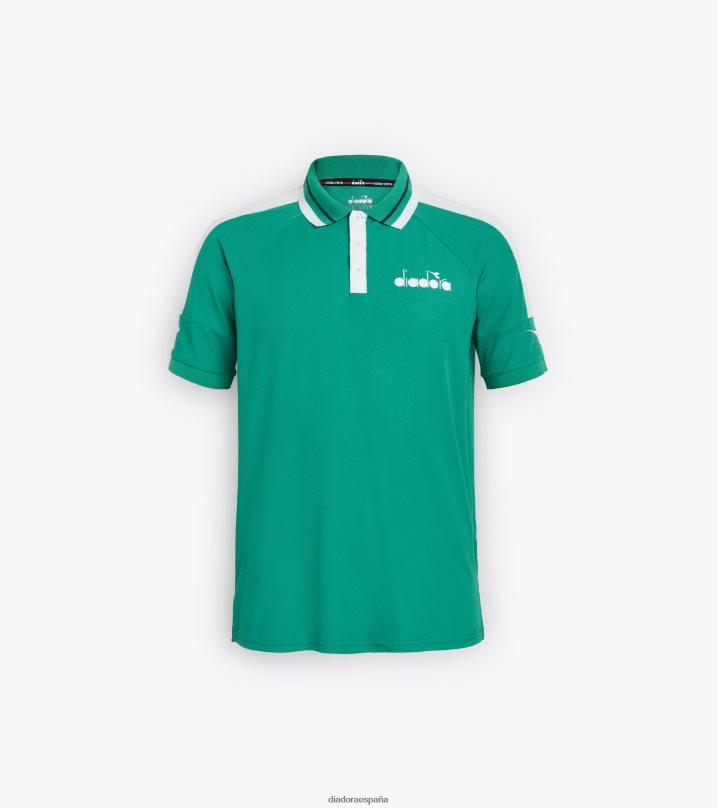 icono de polo ss 8T8H4Z307 golf verde hombres Diadora vestir