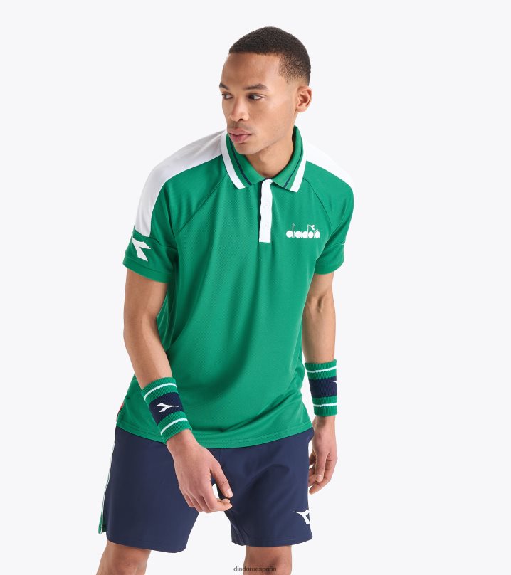 icono de polo ss 8T8H4Z307 golf verde hombres Diadora vestir