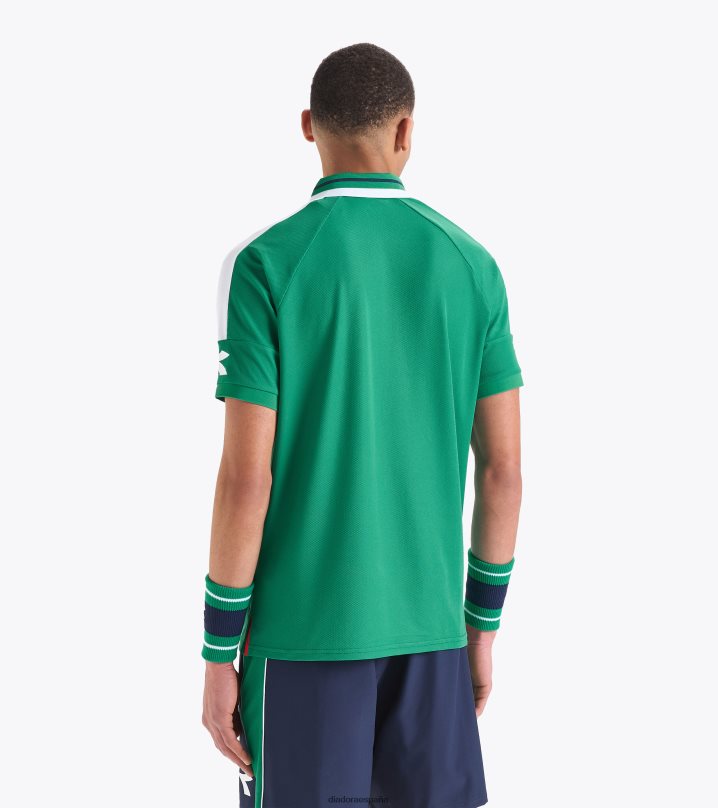 icono de polo ss 8T8H4Z307 golf verde hombres Diadora vestir