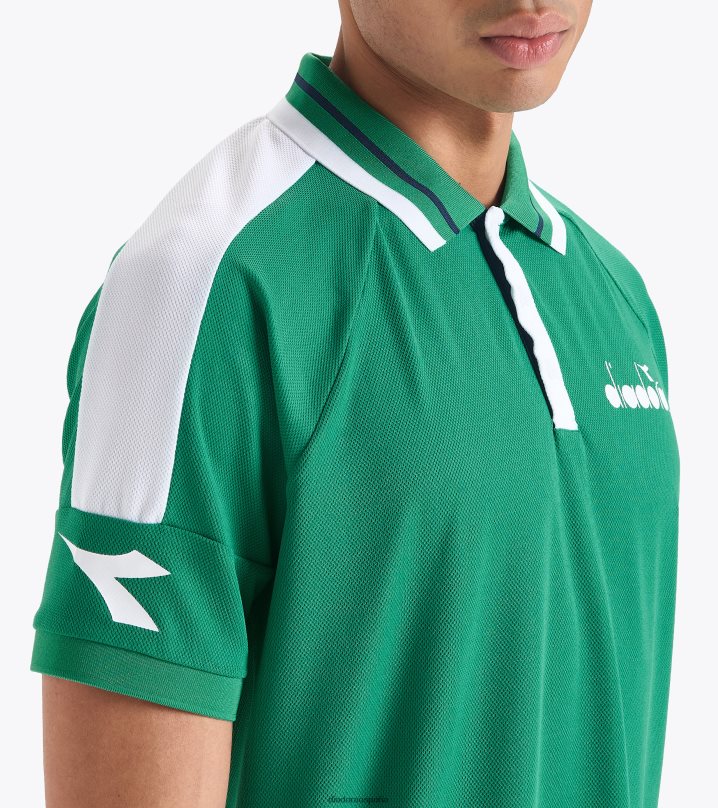 icono de polo ss 8T8H4Z307 golf verde hombres Diadora vestir