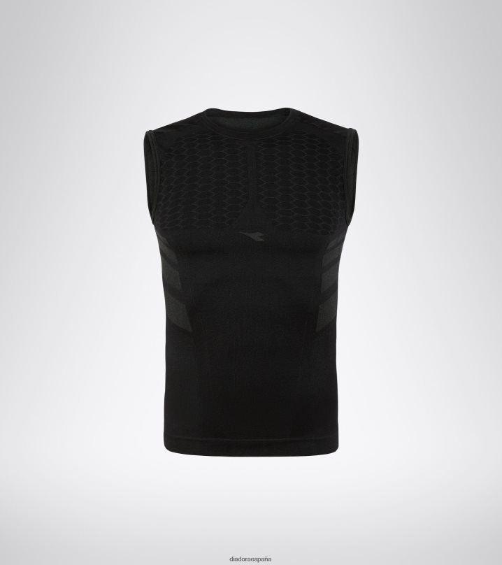 acto de camiseta sl 8T8H4Z427 negro hombres Diadora vestir