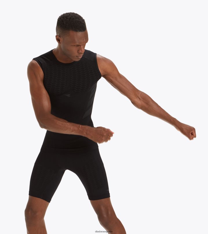 acto de camiseta sl 8T8H4Z427 negro hombres Diadora vestir