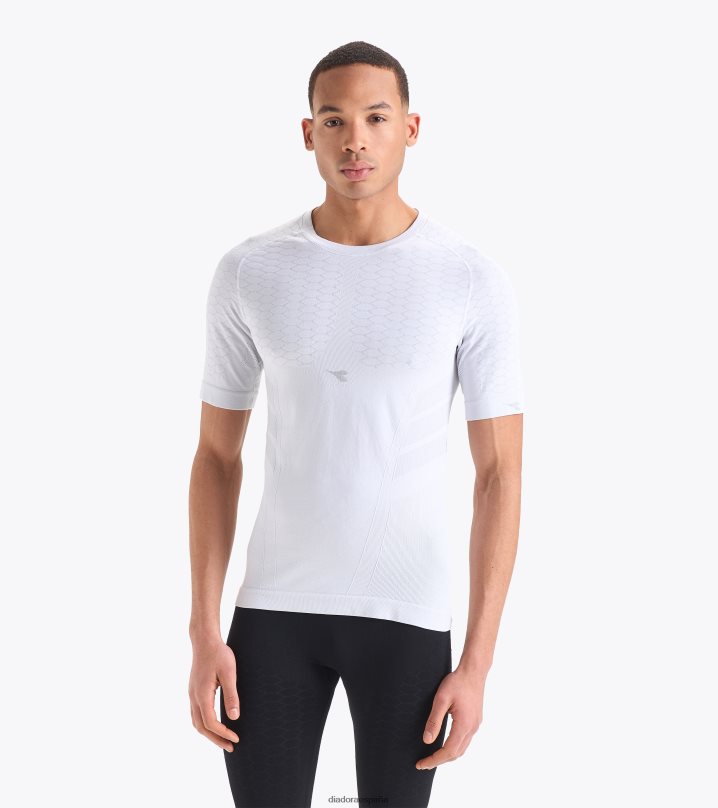 acto de camiseta ss 8T8H4Z392 blanco óptico hombres Diadora vestir