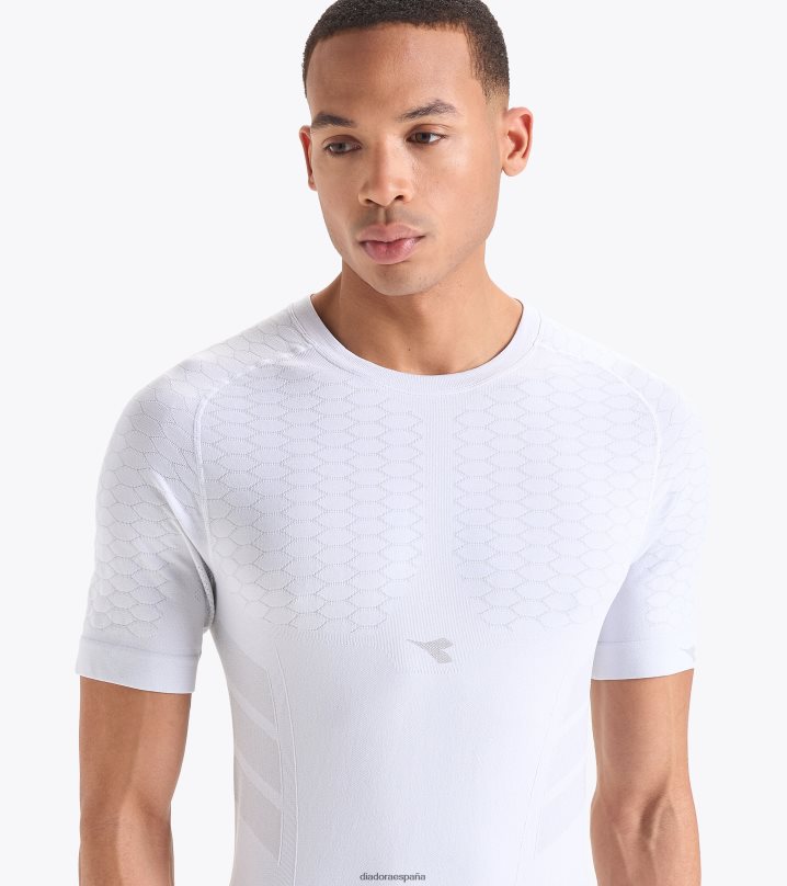 acto de camiseta ss 8T8H4Z392 blanco óptico hombres Diadora vestir