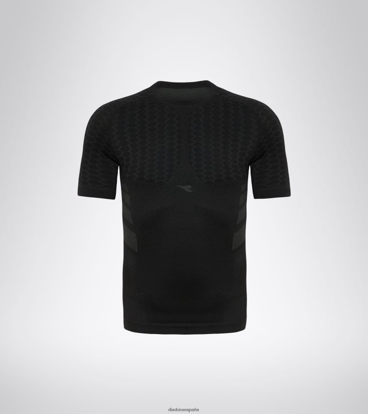 acto de camiseta ss 8T8H4Z393 negro hombres Diadora vestir