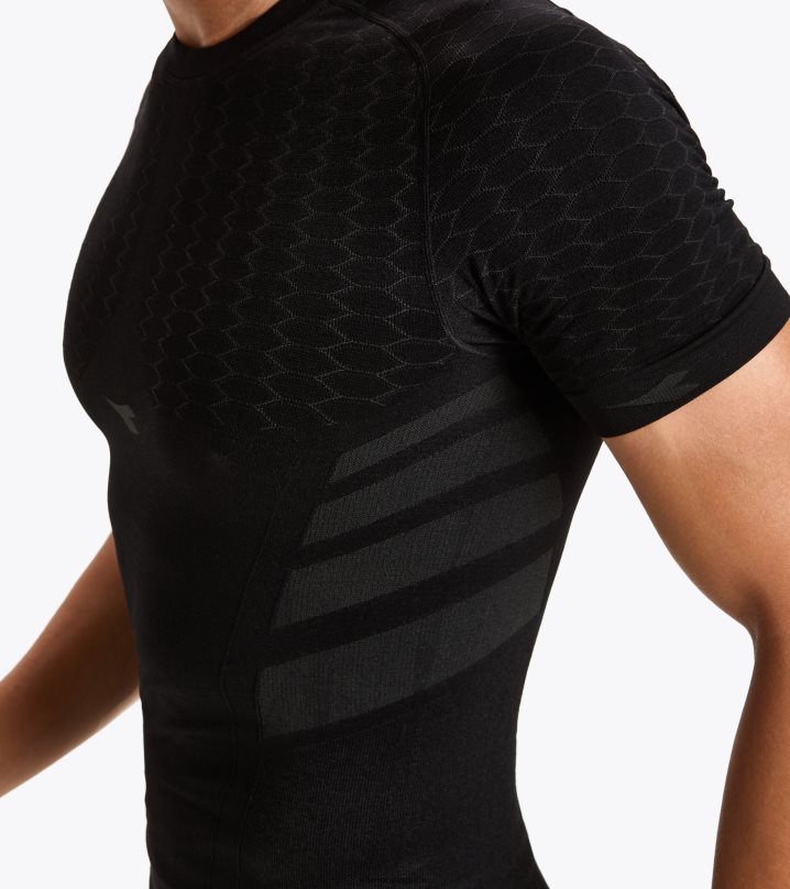 acto de camiseta ss 8T8H4Z393 negro hombres Diadora vestir