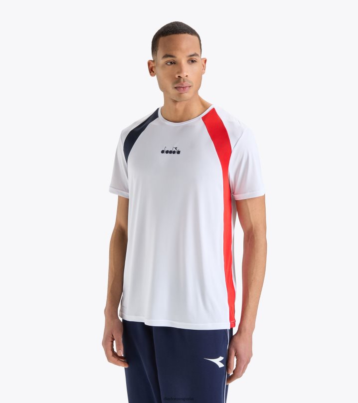 camiseta 8T8H4Z369 blanco óptico hombres Diadora vestir