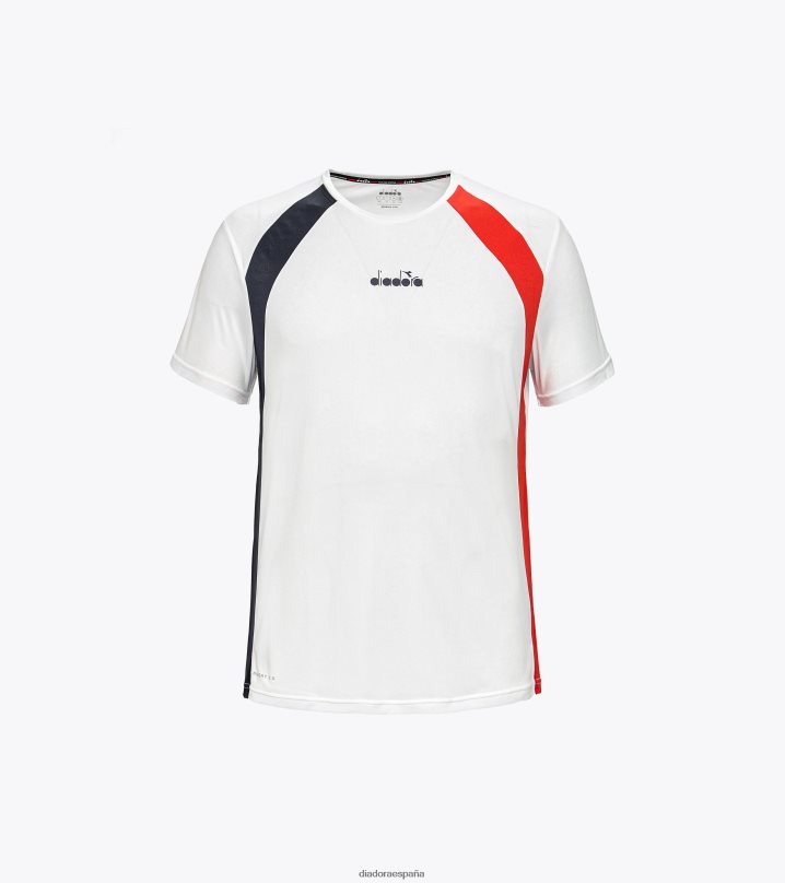 camiseta 8T8H4Z369 blanco óptico hombres Diadora vestir