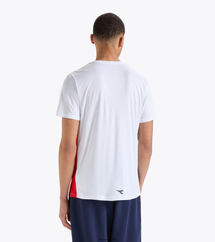 camiseta 8T8H4Z369 blanco óptico hombres Diadora vestir