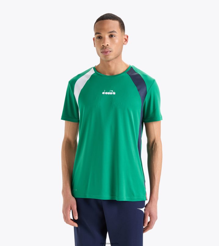 camiseta 8T8H4Z370 golf verde hombres Diadora vestir