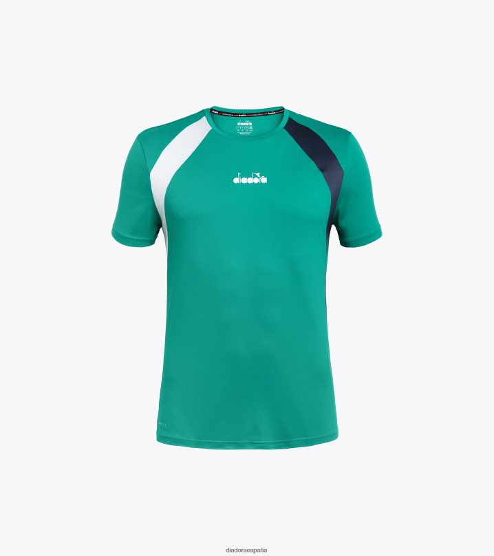 camiseta 8T8H4Z370 golf verde hombres Diadora vestir