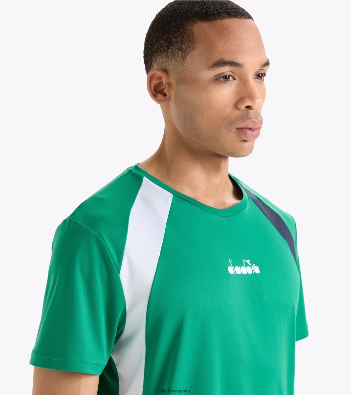 camiseta 8T8H4Z370 golf verde hombres Diadora vestir