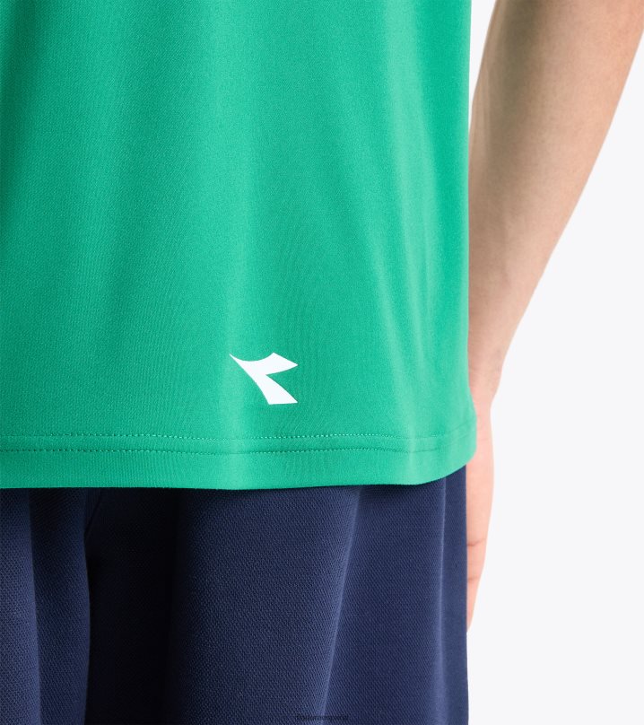 camiseta 8T8H4Z370 golf verde hombres Diadora vestir
