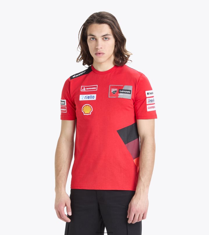 camiseta ducati réplica mgp23 8T8H4Z340 ducati mgp rojo/negro hombres Diadora vestir