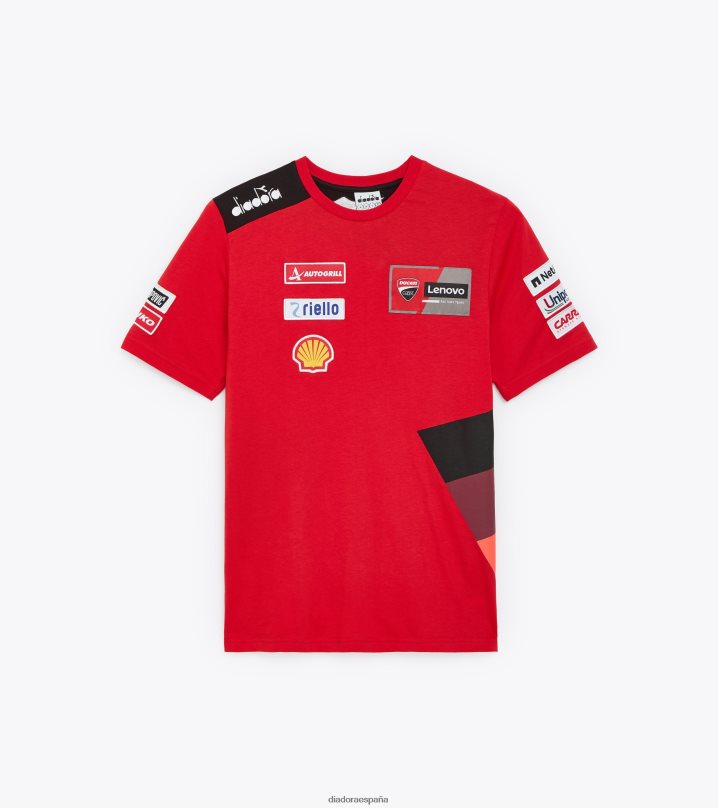 camiseta ducati réplica mgp23 8T8H4Z340 ducati mgp rojo/negro hombres Diadora vestir