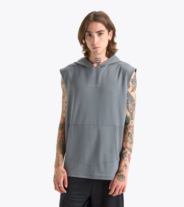 camiseta hd sl ser un pie 8T8H4Z297 gris acero hombres Diadora vestir