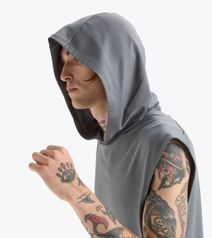 camiseta hd sl ser un pie 8T8H4Z297 gris acero hombres Diadora vestir