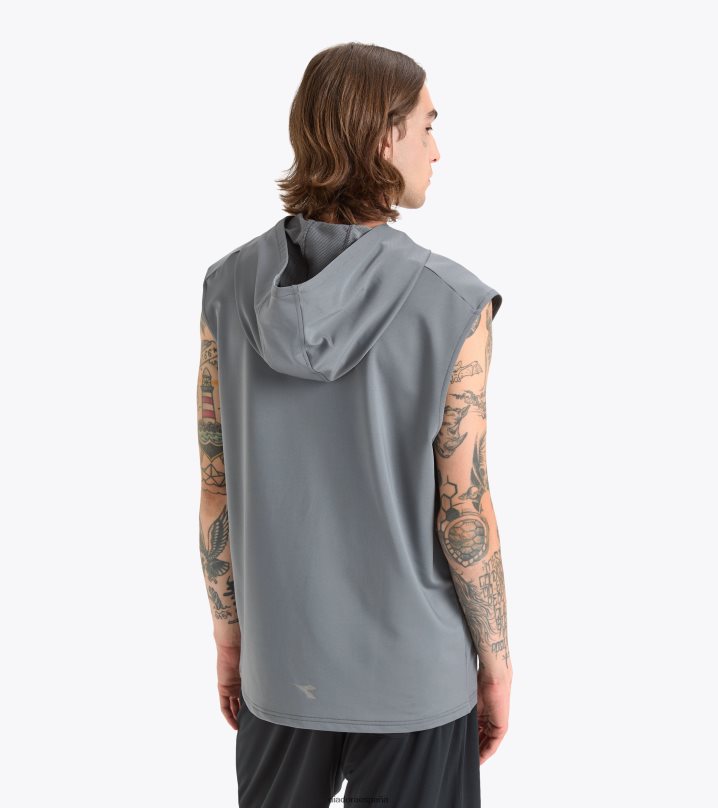 camiseta hd sl ser un pie 8T8H4Z297 gris acero hombres Diadora vestir