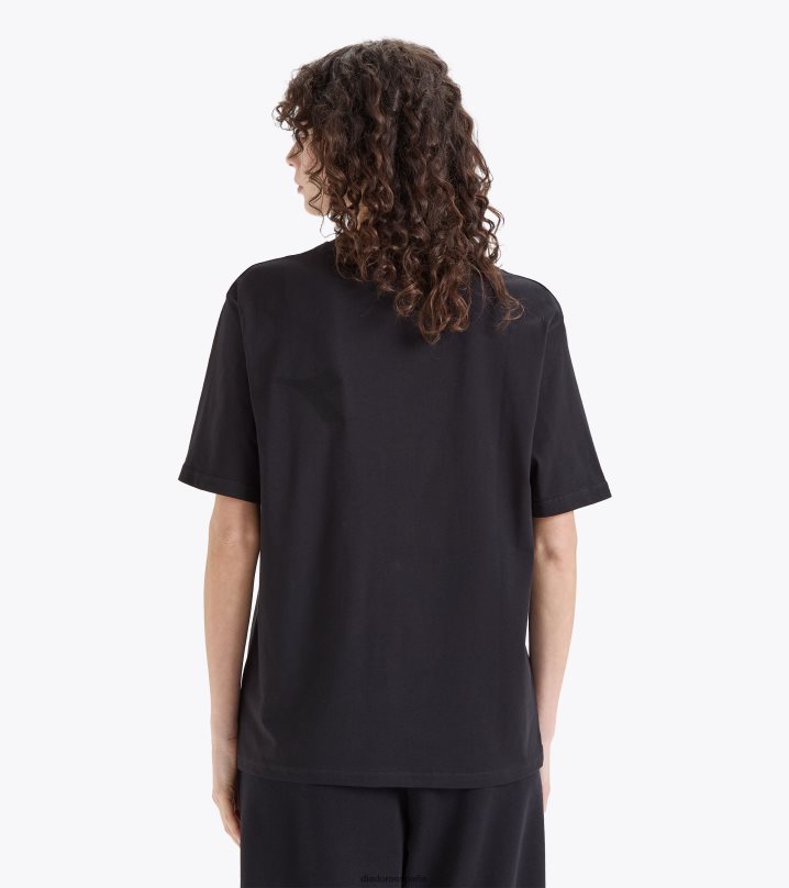 camiseta logo ss spw 8T8H4Z413 negro hombres Diadora vestir