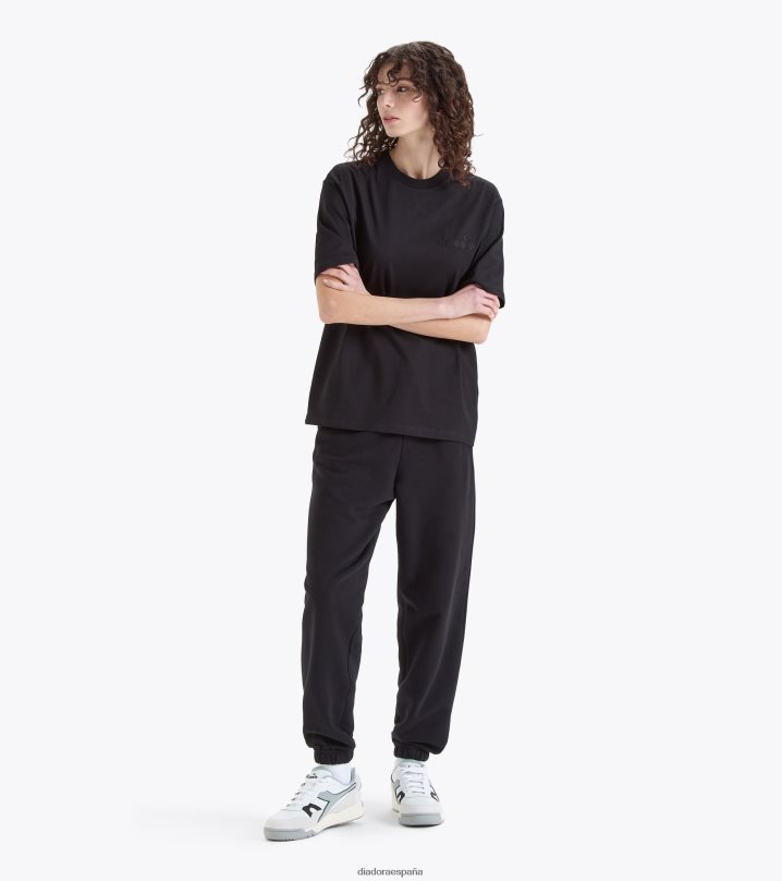 camiseta logo ss spw 8T8H4Z413 negro hombres Diadora vestir