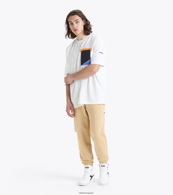 camiseta ss 2030 8T8H4Z288 leche de coco hombres Diadora vestir