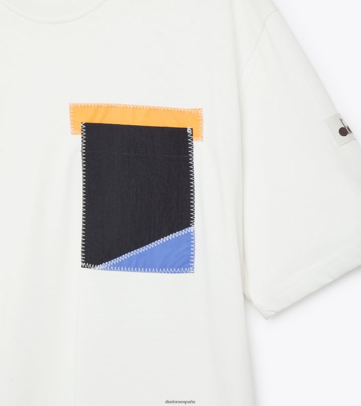 camiseta ss 2030 8T8H4Z288 leche de coco hombres Diadora vestir