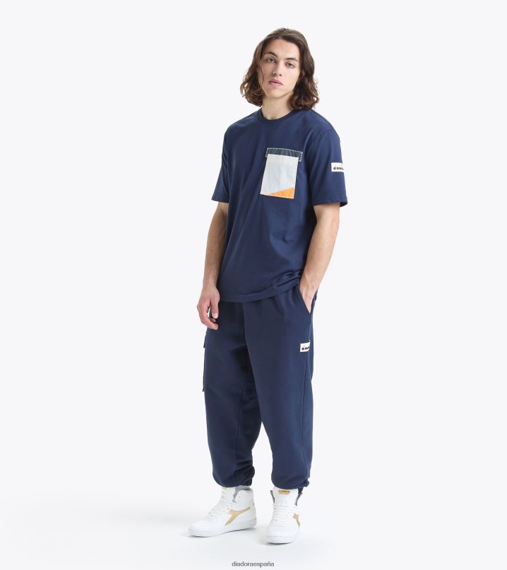 camiseta ss 2030 8T8H4Z289 corsario azul hombres Diadora vestir