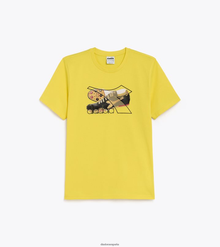 camiseta ss archivo 8T8H4Z473 amarillo vibrante hombres Diadora vestir