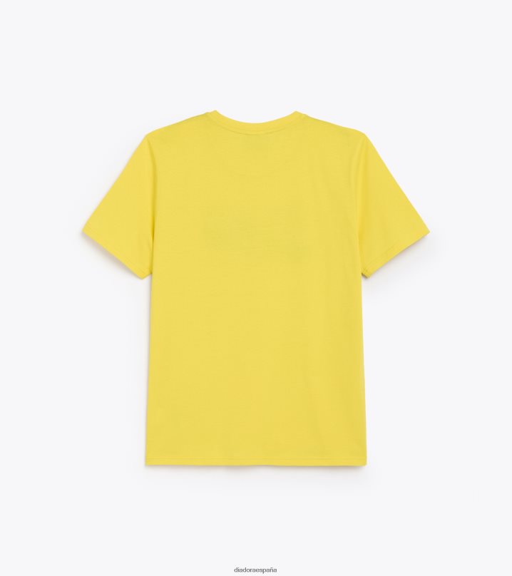camiseta ss archivo 8T8H4Z473 amarillo vibrante hombres Diadora vestir