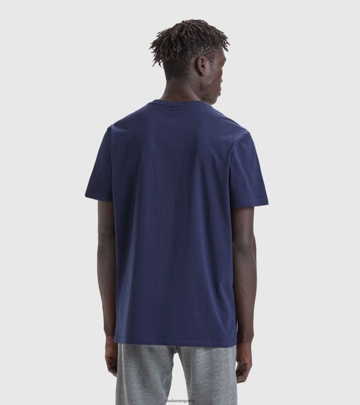 camiseta ss core 8T8H4Z476 azul marino clásico hombres Diadora vestir