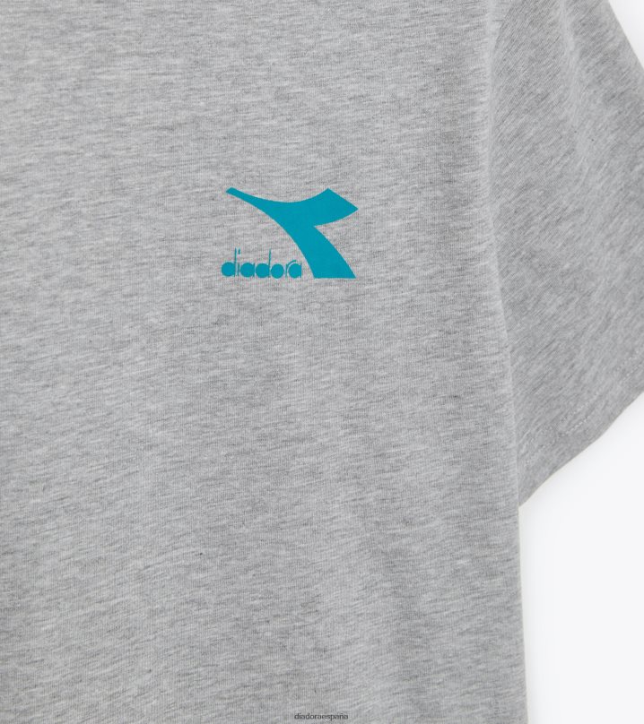 camiseta ss core 8T8H4Z483 melange gris medio claro hombres Diadora vestir